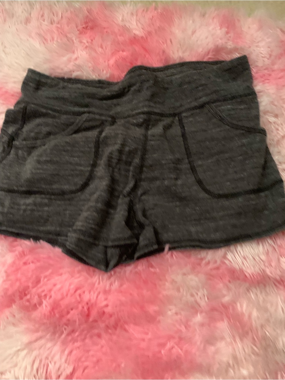 Aeropostale Heather Charcoal Athletic Shorts